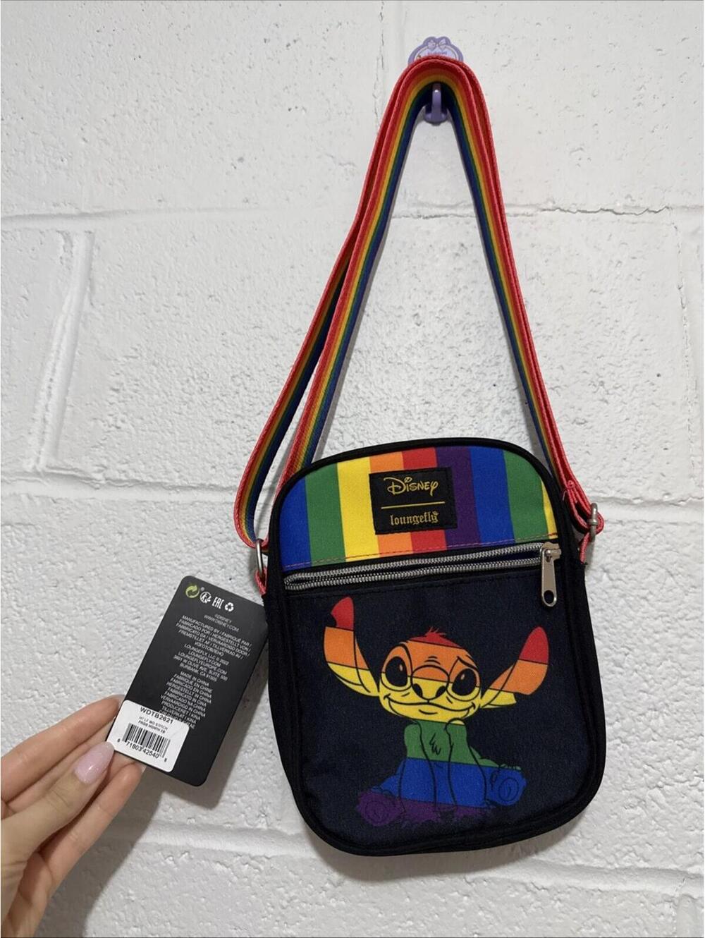 NWT loungefly Stitch Pride Crossbody Bag